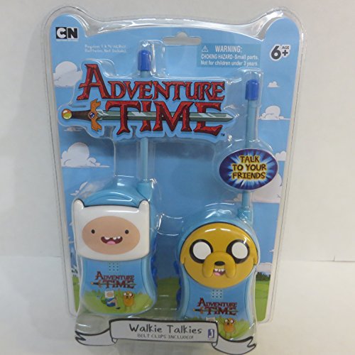 Zoofy International Adventure Time Walkie Talkie with Belt Clip Jake and Finn