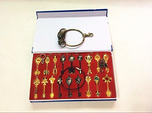 Amazon 開け 宝瓶宮の扉 ルーシィ 星霊の鍵 フェアリーテイル 鍵 18本 グッズ コスプレ 小道具 おまけ付き コスプレ 仮装 通販