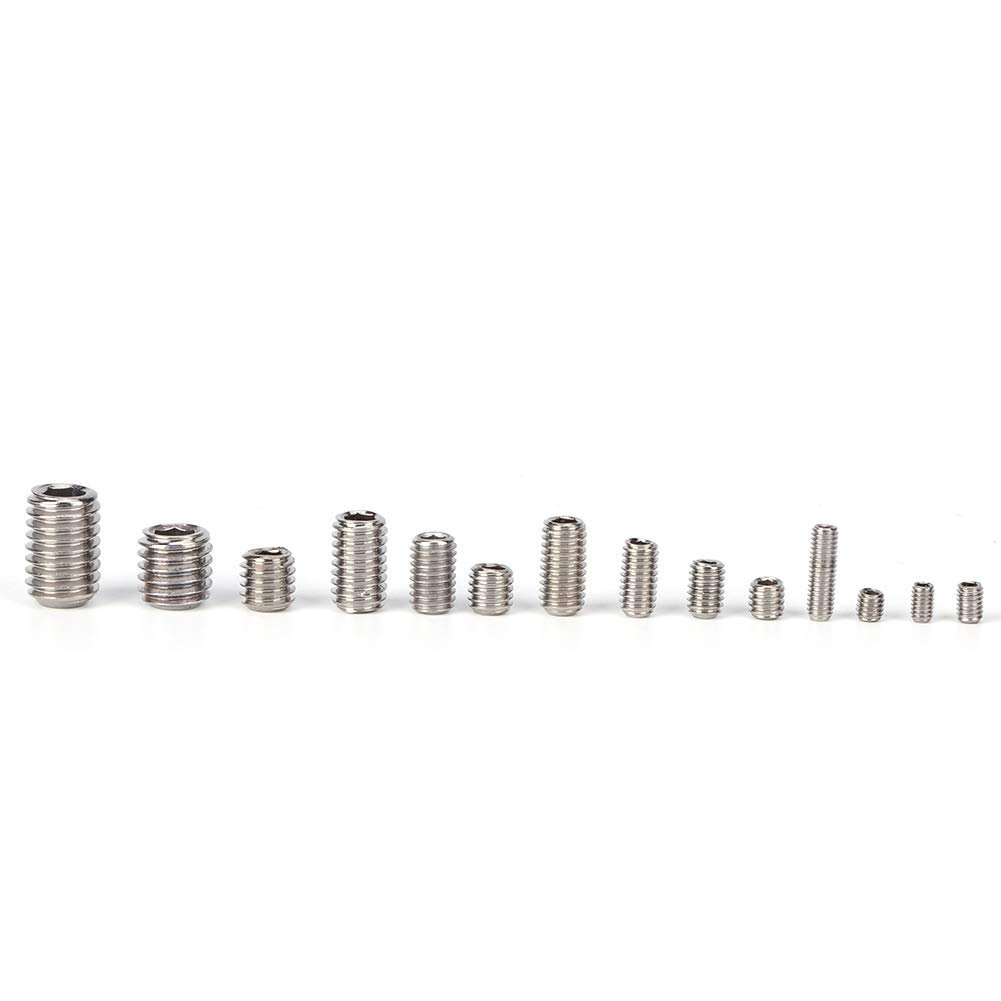 300Pcs Stainless Steel Hex Grub Screw Assortment Kit – M2.5 To M8 Sizes, Includes 6 Wrenches, For Electronics, Furniture, And DIY Repairs