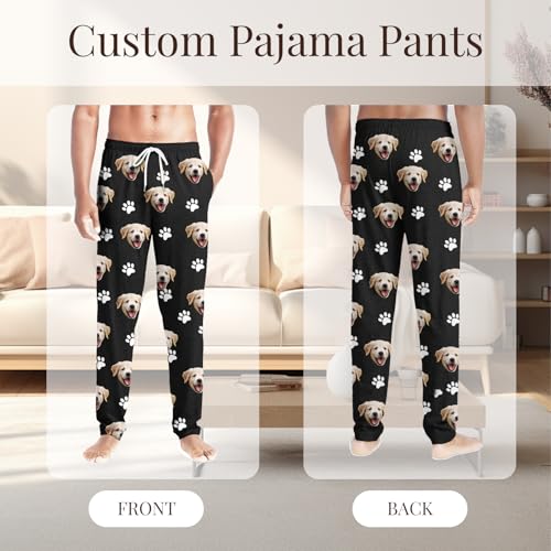 Personalized Pajama Pants with Photo - Custom Polyester Funny Picture Pajama Pants for Men Women Birthday Christmas Gifts2