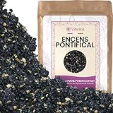 Encens Pontifical en Grain 250g Puissant pour Purification et Protection, Élève Le Niveau Vibratoire, Aide à se Connecter à sa Part Divine