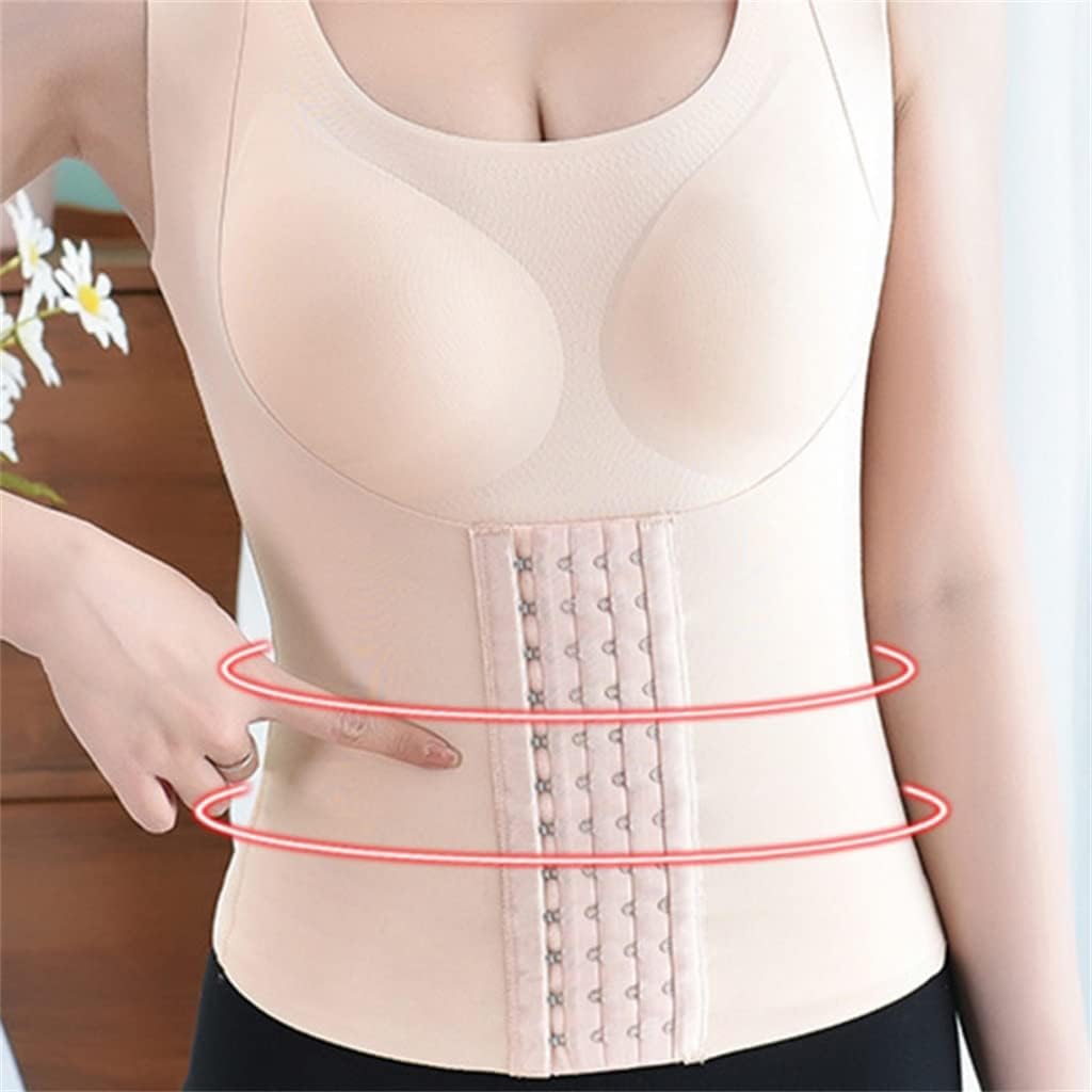 Women 3-in-1 Body Shapewear Posture Corrector Underwear Tummy Control Back Support Push Up Bra Shaper Vest Slim