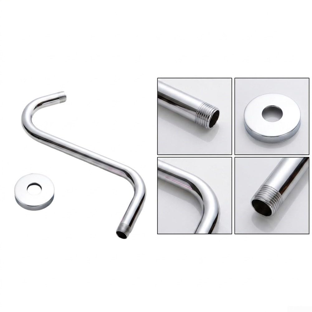 Extensor Brazo para ducha para acero Inoxidable Forma S 10 Pulgadas