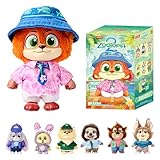 MINISO Disney Zootopia City Residents Series Vinyl Plush Keychain Blind Box, Cute Animal Figure Charm Collectible Surprise Gift for Bag Decor, Random Single Box