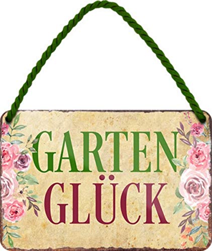 Gartenenglück HS547 Garden Arbour 18 x 12 cm Funny Tin Sign Hanging Sign