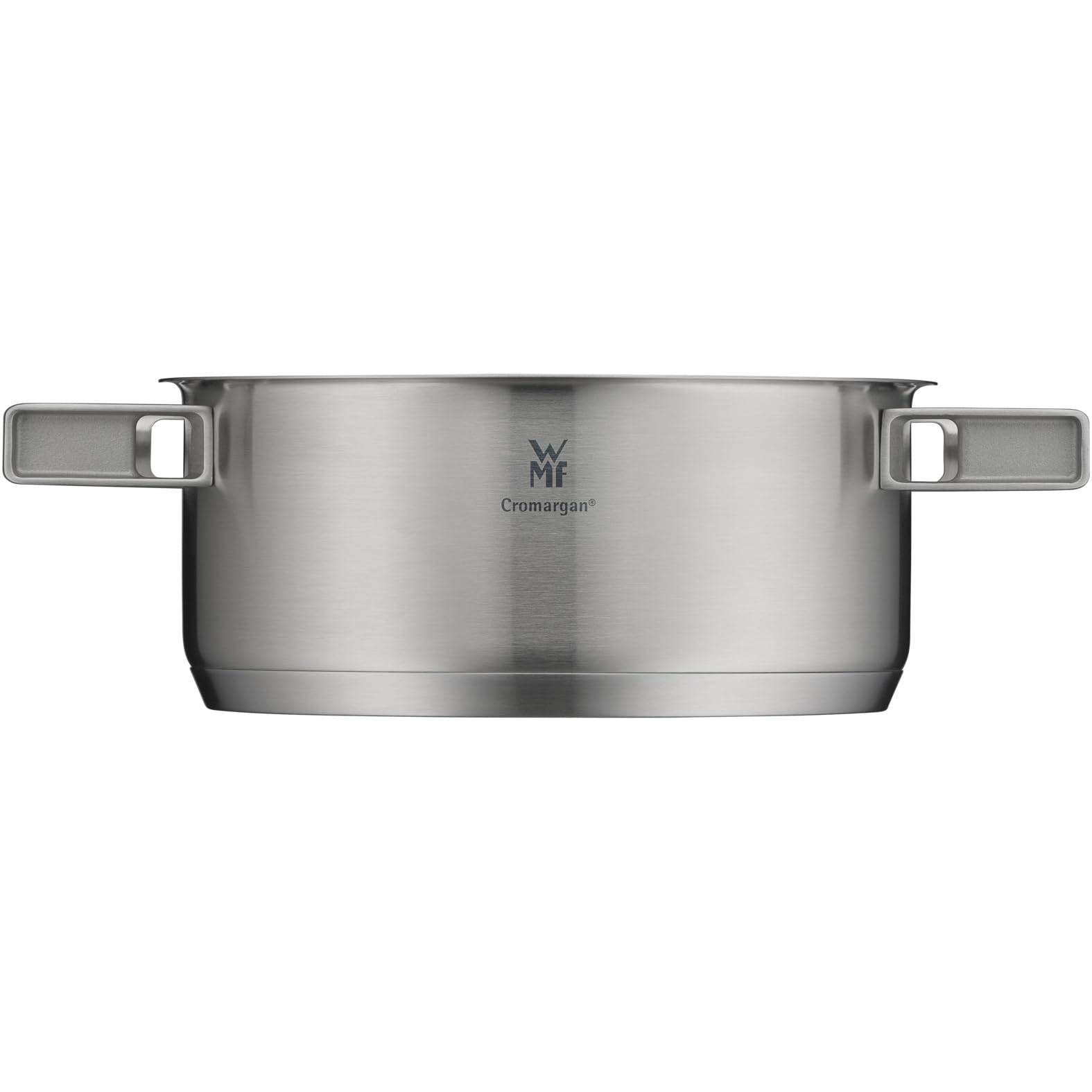 WMF Ultimate Cool - Pentola piccola 20 cm, coperchio in acciaio inox, a induzione, 2,5 l, in acciaio inox Cromargan opaco, manici che riducono il calore, pentola a induzione con scala interna,