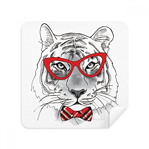 Nettoyage des verres et écrans : tissu suède tigre pour le bureau et voyage