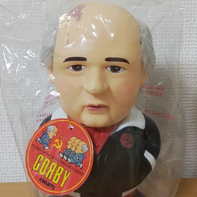 Amazon.co.jp: 貯金箱ゴルバチョフ人形GORBY黒ゴルビーバンクGorbaciov