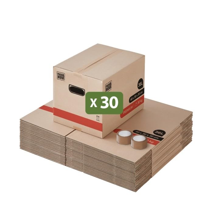 MARCPRINT Lot de 20 Boite carton de Demenagement
