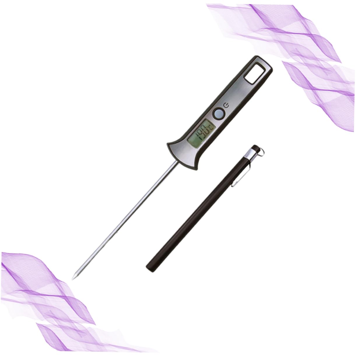 MUCKLILY BBQ with Removable Probe Instant Read Cooking for Meat Poultry Steaks Design Easy to Use Accurate High Temp Readings Present for Friends Family