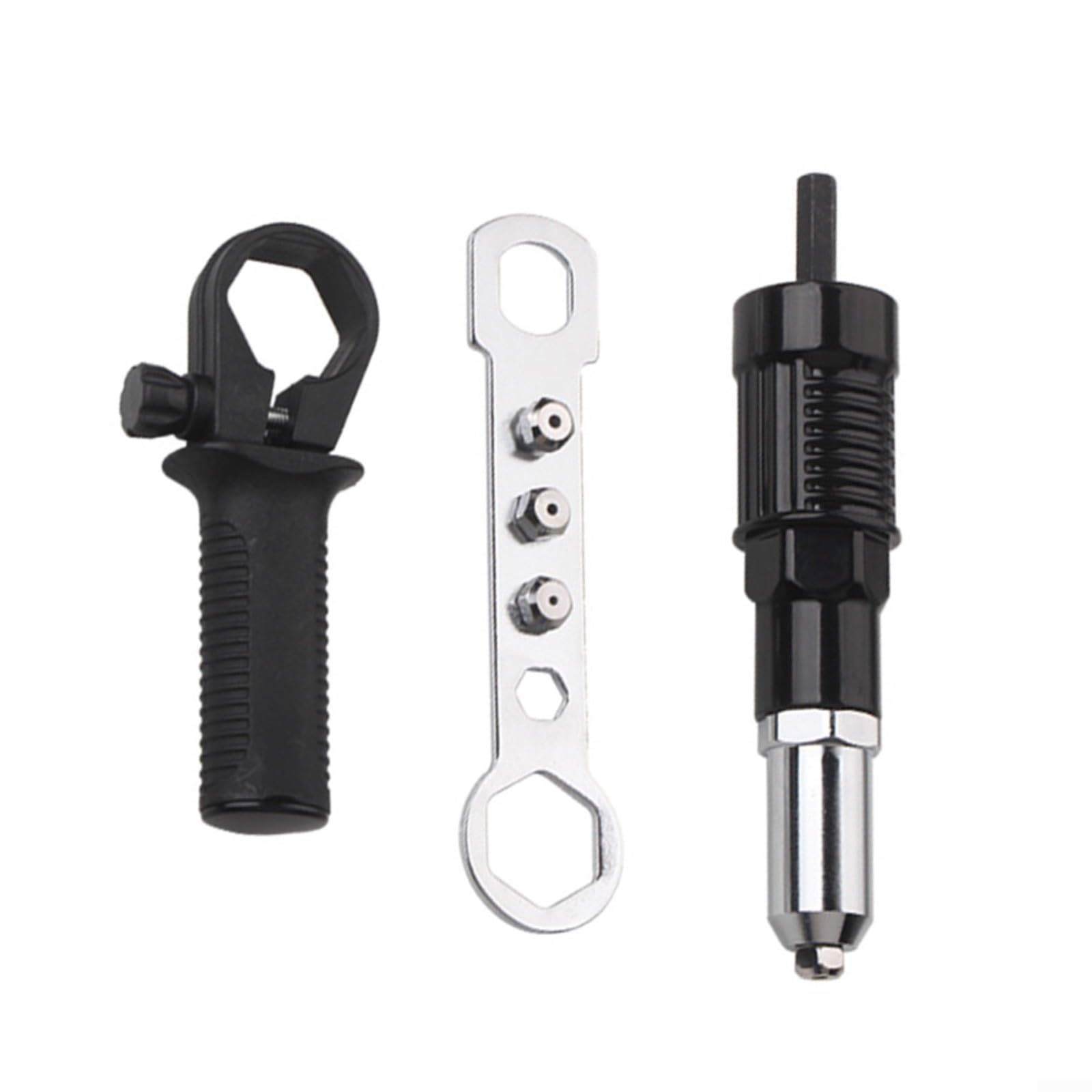 NexRen Kit Adattatore per Rivettatrice per Trapano Elettrico in Acciaio
