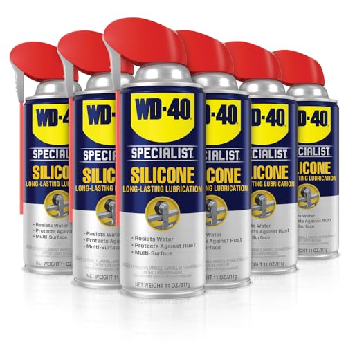 WD-40 Specialist Silicone Lubricant with SMART STRAW SPRAYS 2 WAYS 11 OZ [6-Pack]