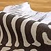 jinchan Zebra Print Area Rug Faux Skin Cowhide Animal Design Mat Faux Suede Indoor Floorcover for Bedroom Living Room 4x5 Safari Design