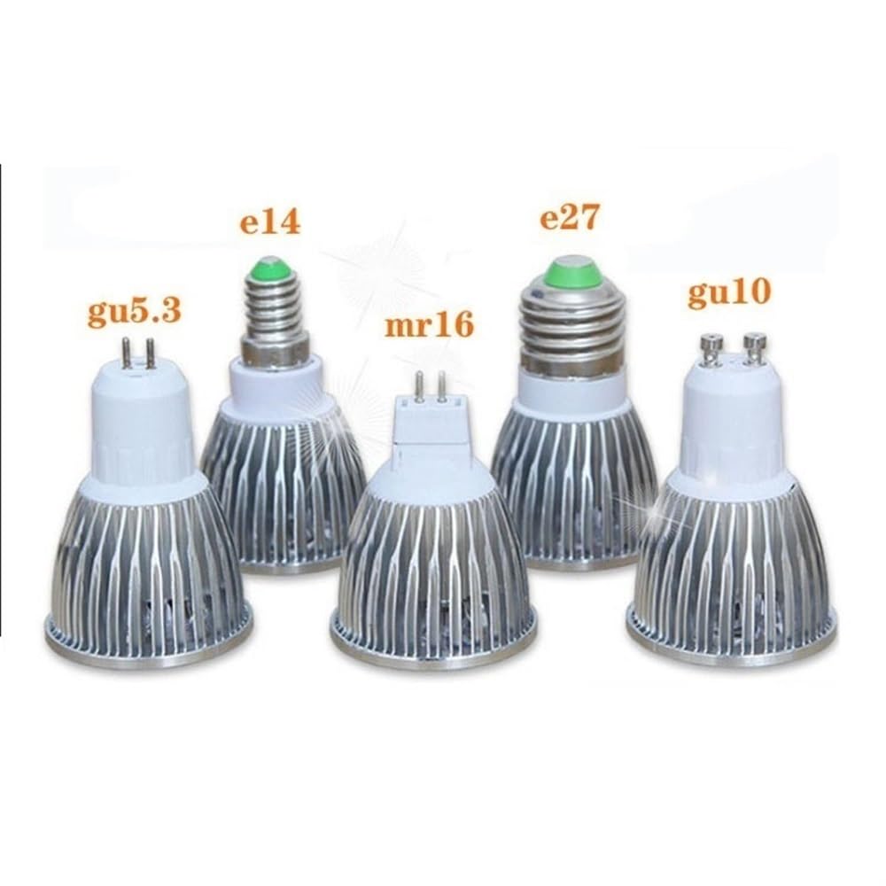 1fortunate Paquete de 20 bombillas LED COB AC220V GU10/E27/E14/MR16/G5.3 lámparas de focos de luz LED(Cold White,E14 7W AC220V)