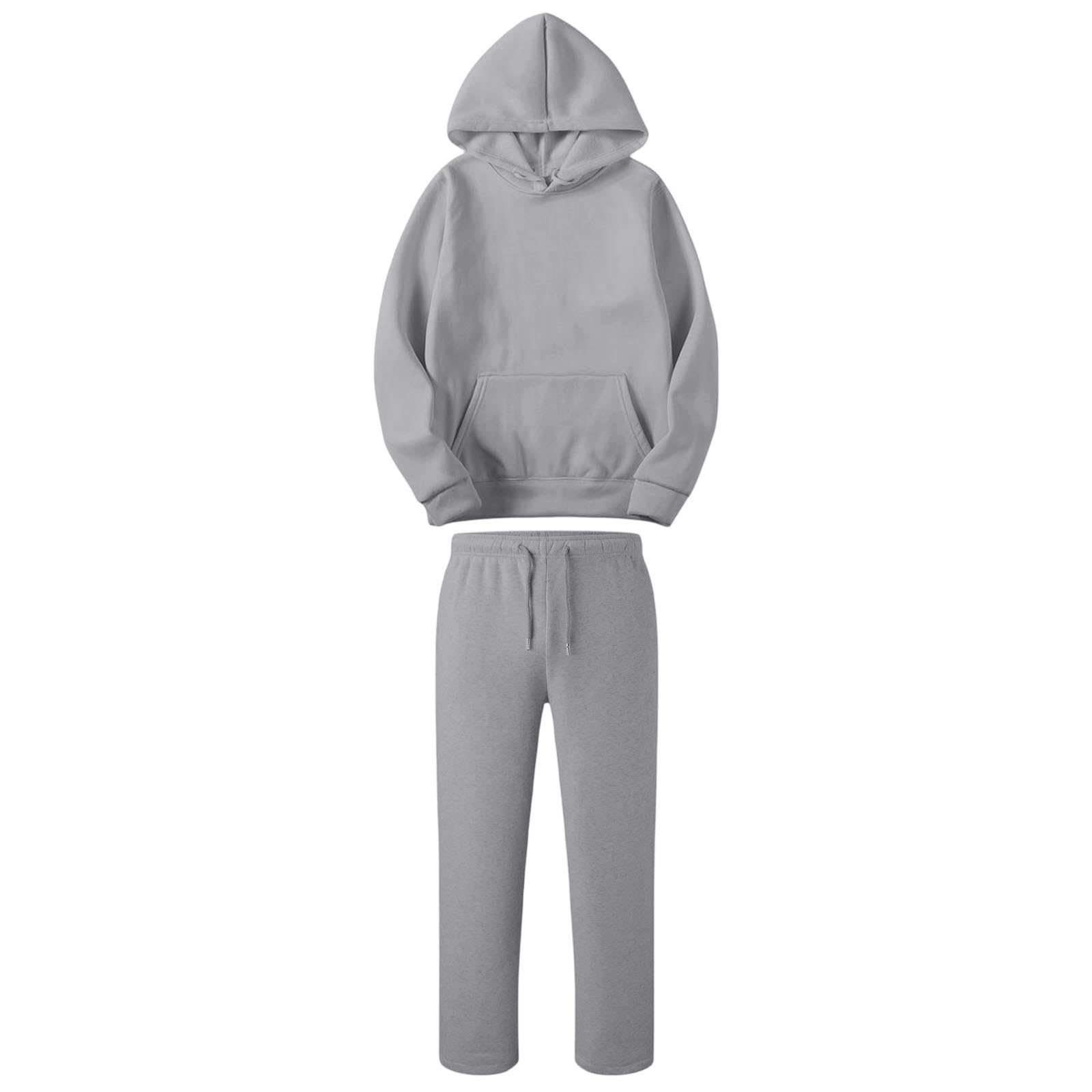 Genérico Chandal Mujer Completo Conjuntos Deportivos Talla Grande Ropa Deportiva Invierno Otoño Sudadera Manga Larga Gimnasio Sudaderas con Capucha y Pantalón Conjunto Deportivo Dos Piezas S-3XL