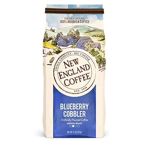 New England Coffee Blueberry Cobbler Ground Coffee Cover