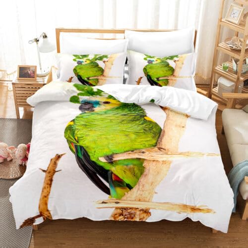 Housse de couette 220x240 microfibre douce blanche avec 2 taies d'oreiller 65x65