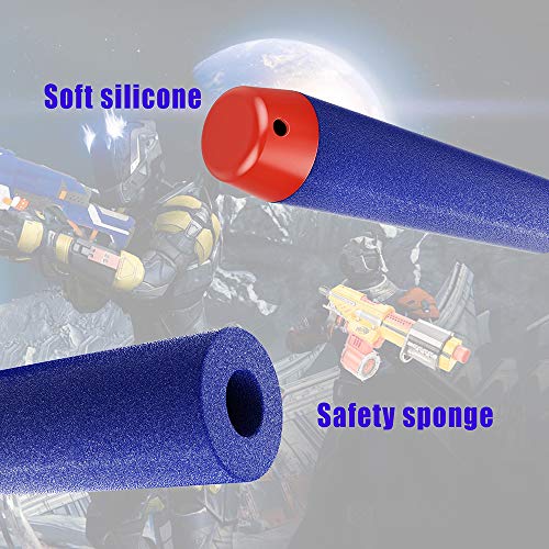 Coodoo Compatible Darts 100 Pcs Refill Pack Bullets For Nerf Guns N-Strike Elite Series Blasters Toys For Nerf Party - Blue With Storage Bag #TOP3