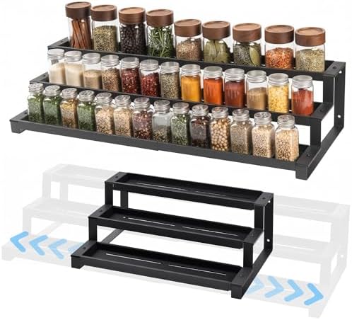 3-Tier Spice Rack Organizer for Kitchen Cabinet or Pantry, 16"-29...