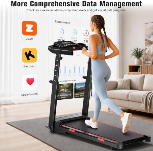 Treadmill for Home with 20% Auto Incline, Walking Pad with Handle Bar — view 2