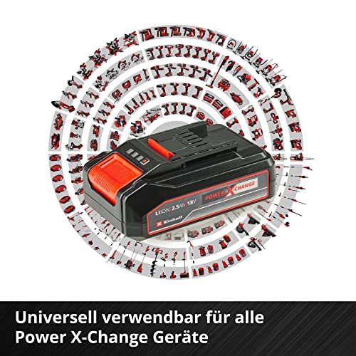Original Einhell Starter Kit 2,5 Ah Akku und Ladegerät Power X-Change (Li-Ion, 18 V, 50 min Ladezeit, passend für alle Power X-Change Geräte)