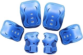 Sosoport Conjunto De 6 Peças De Joelheiras Para Meninos Crianças Joelheiras Para Crianças Conjunto De Equipamentos De Ciclismo Joelheiras Para Crianças Conjunto De Equipamentos De