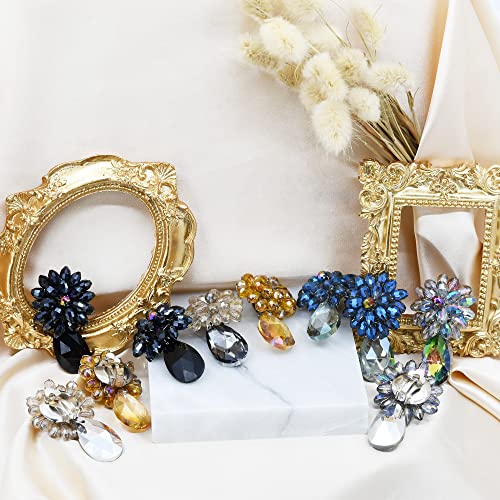 Boucles d'oreilles à clip cristal sans douleur pour lobes non percés - 2