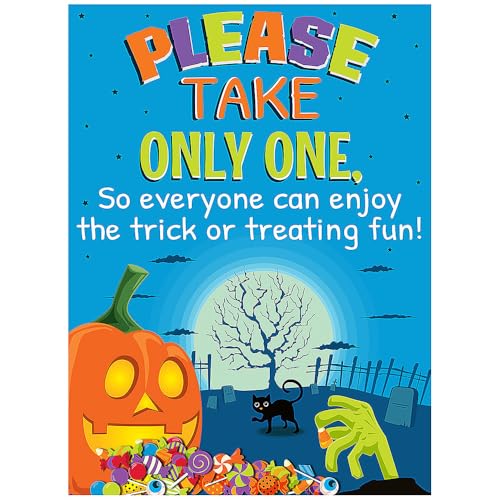 Fun Express Halloween Candy Door Sign – Spooky & Colorful