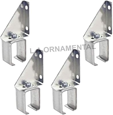 Single Wall Box Rail Bracket Sliding Barn Door Track Galvanized Steel Lot 4