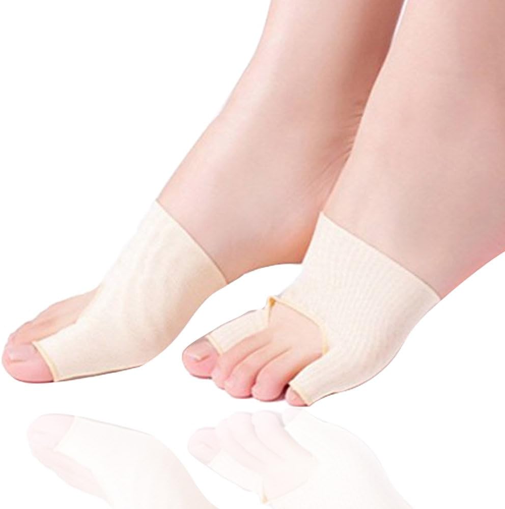 Bunion Relief Bootie Pads Sleeve Toe Straightener Corrector Regulator 2 Booties for Hallux Valgus, Pain Relief, Treatment