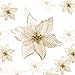 Produktbild OnlyGay 24 Stück Glitzernde Weihnachtsblumen (14cm),Weihnachten Blumen mit 24 Stück Clips,für Weihnachtsdekoration, Ornamente, Weihnachtsparty-Dekoration (Gold)