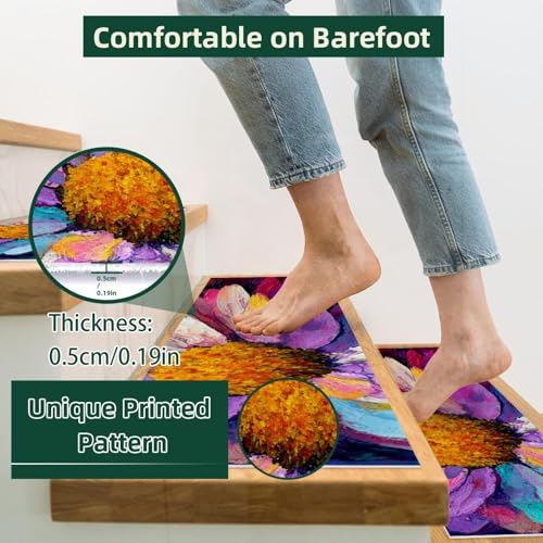 Tapis d'escalier antidérapants à haute adhérence pour chiens et seniors lot de 15