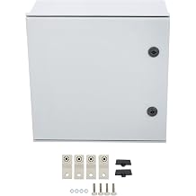 kimllier 16 x 16 x 8 IP65 Sturdy Fiberglass Electrical Enclosure Box with - Secure Outdoor and Indoor Cabinet for Electrical Components