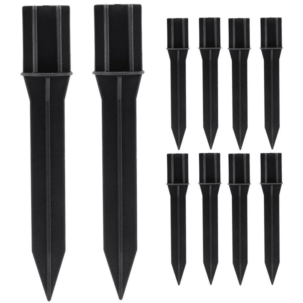 Happyyami Lot de 10 piquets solaires en plastique pour allée, terrasse, décoration de jardin
