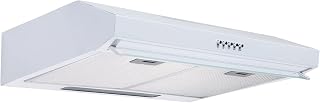 SIA STH50WH 50cm White Slimline Visor Cooker Hood Extractor Fan