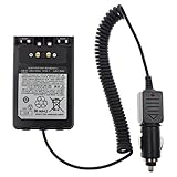 KENMAX 12V Car Battery Charger Eliminator Adaptor with Waterproof Ring for Two Way Radio Yaesu VX-8R