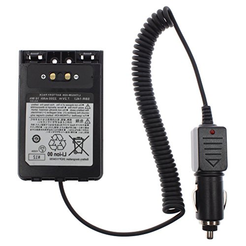 Kenmax 12V Car Battery Charger Eliminator Adaptor With Waterproof Ring For Two Way Radio Yaesu Vx-8R Vx-8E Vx-8Dr Ft-1Dr #TOP6