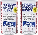 Yerba Prima Psyllium Husk, 12 Ounce (Pack of 2) - Colon Cleanser Fiber Supplement - Natural Support...