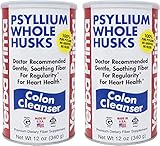 Yerba Prima Psyllium Husk, 12 Ounce (Pack of 2) - Colon Cleanser Fiber Supplement - Natural Support...