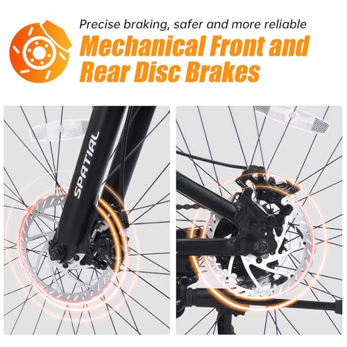 SPATIAL Mountain Bike, 24/26/27.5/29 Inch Outdoor Cycling