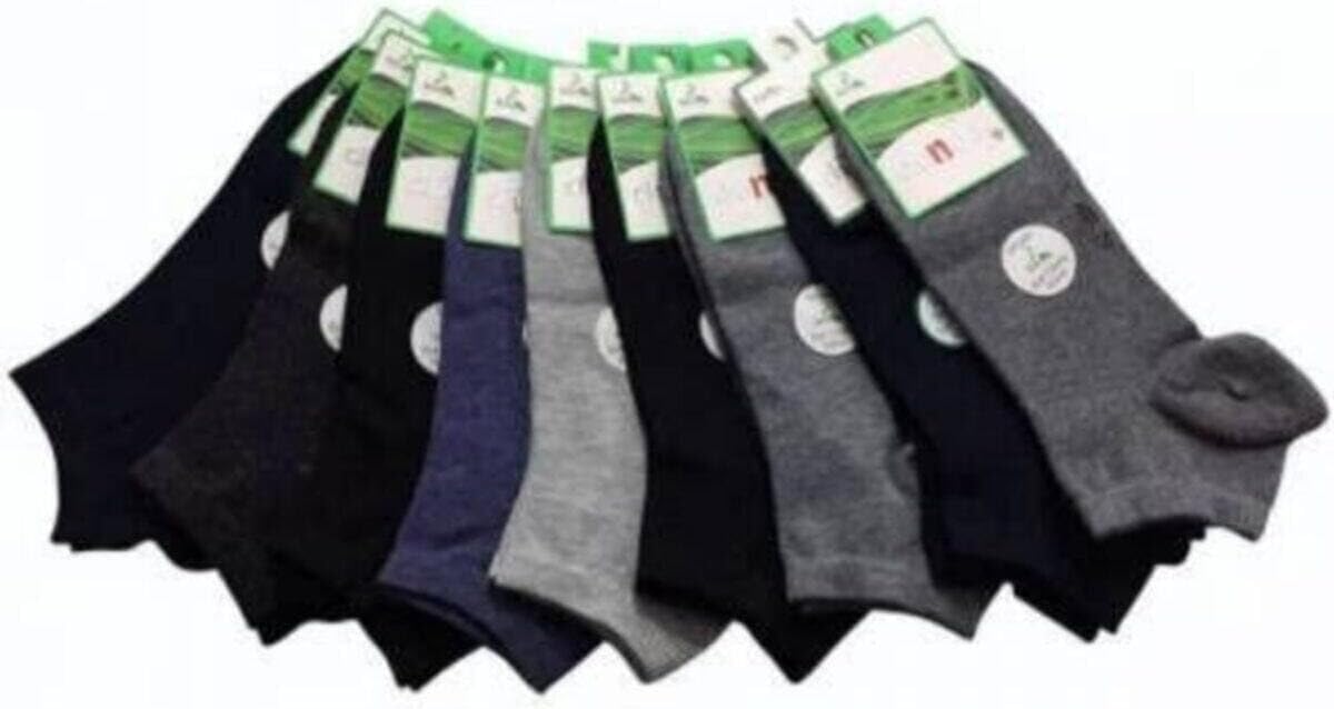 Men's Ankle Socks 9-Pack Seamless Scented Size 40-43 comfortable and Comfortable for Everyday Use - Assorted, 40-43