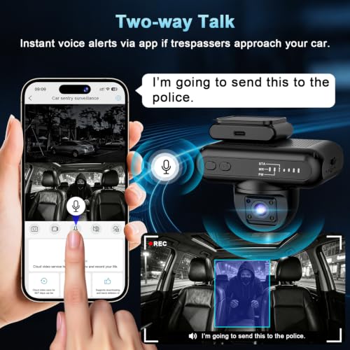 4G LTE Dash Cam with Live View,2K+1080P Front-Inside Car Camera SD/Cloud - image 5