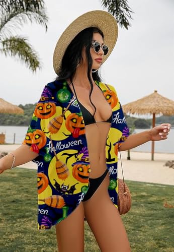 Image of Women Merry Christmas Costume Xmas Tree Kimono Santa Hat Cardigan Snowman Snowflakes Cover Up Ugly Reindeer Blouse Tops