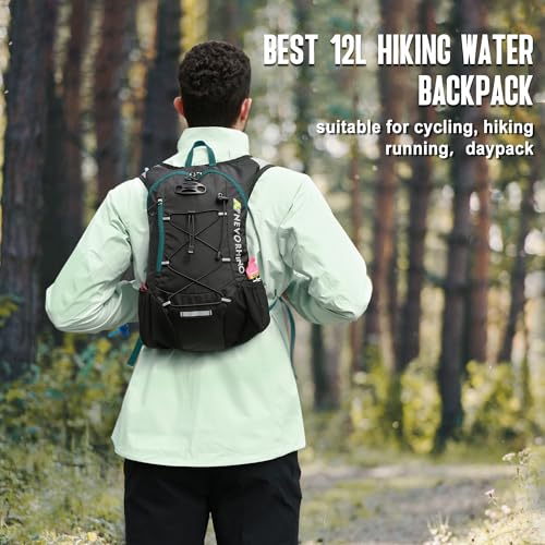 Image of Lightweight Hydration Backpack, Running Backpack with 2L Water Bladder, Hydro Water Daypack for Cycling Hiking Rave for Men Women