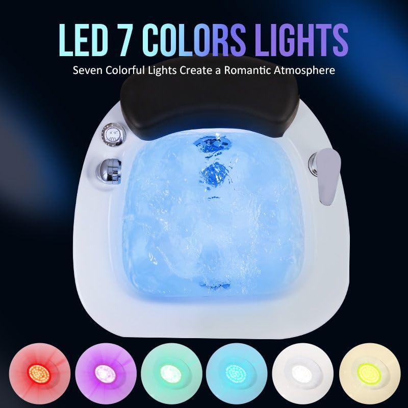 Spa de Pies Profesional Portátil con Masajes y LED miniatura 4