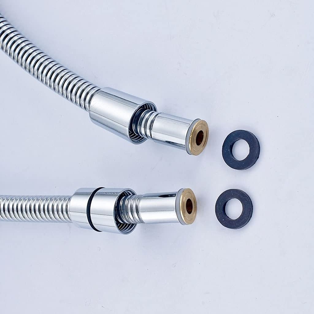 Tubo Flessibile Doccia Extra Lungo Tubo Flessibile Doccia Acciaio Inossidabile Cromato Tubo Doccia Morbido Tubo Acqua Bagno Tubi Idraulici Comuni(150cm)