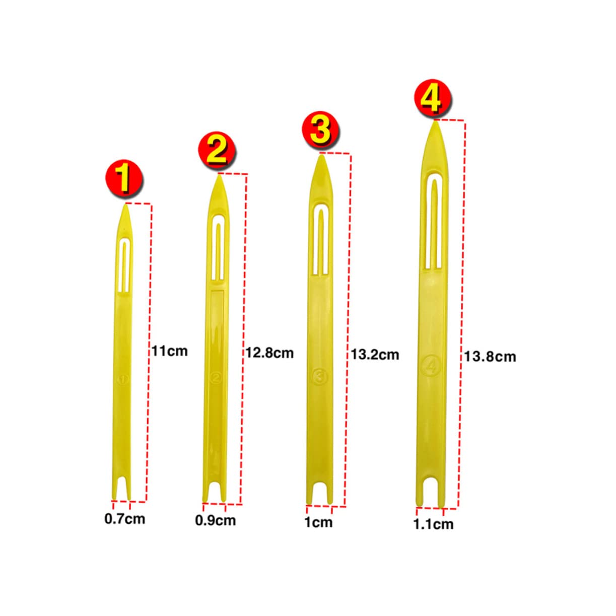 OSOLADY 40Pcs Fishing Net Weaving Needle Durable Shuttles for Net Repair Includes Lightweight and Easy to Use for Fishing Enthusiasts