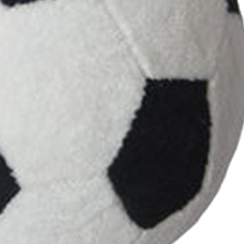 Vista 3 de Colaxi Juguete de fútbol de peluche, almohada de felpa de pelota de fútbol, juguetes deportivos de 6.7 in de diámetro, sonajero suave, juguete