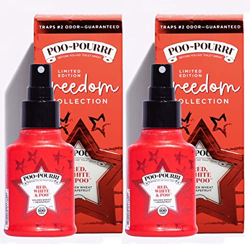 Image of Poo-Pourri Before You Go Toilet Freedom Collection Red, White and Poo 2 Ounce, 2 Pack