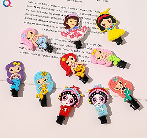 ANNACREATIONS Princess Mermaids Hair Clips Set Baby Hairpin For Kids Girls Toddler Barrettes Hair Accessories, 20 Pcs (STYLE 7) - Image 2